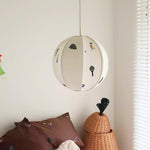 Park Embroidered Textile Swag Lamp