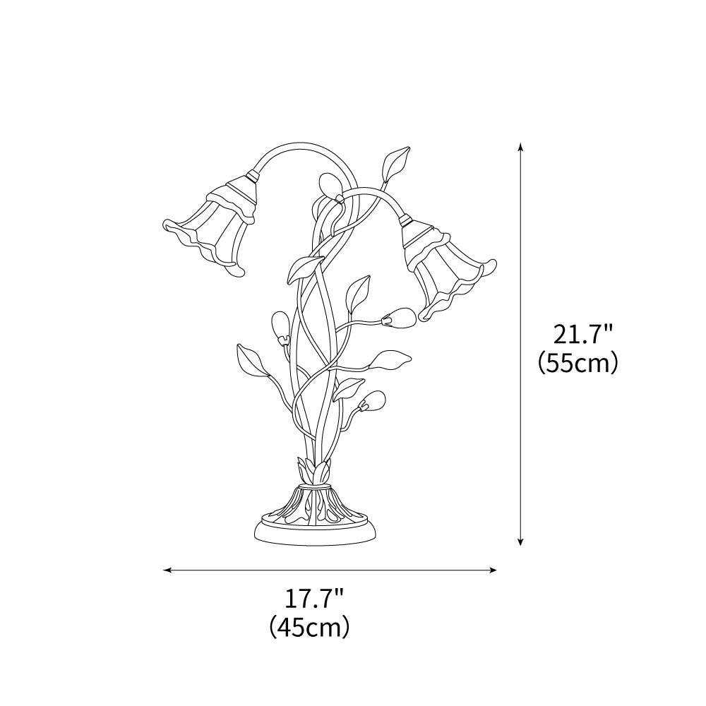 Pastoral Floral Table Lamp