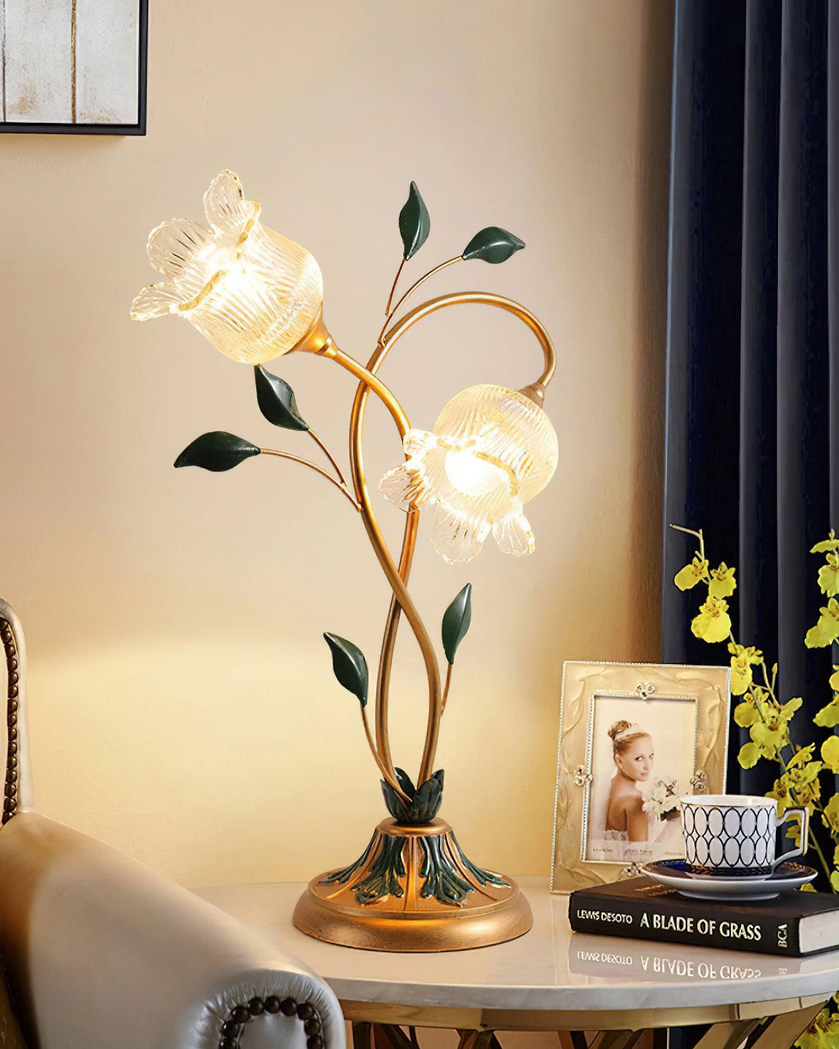 Pastoral Floral Table Lamp