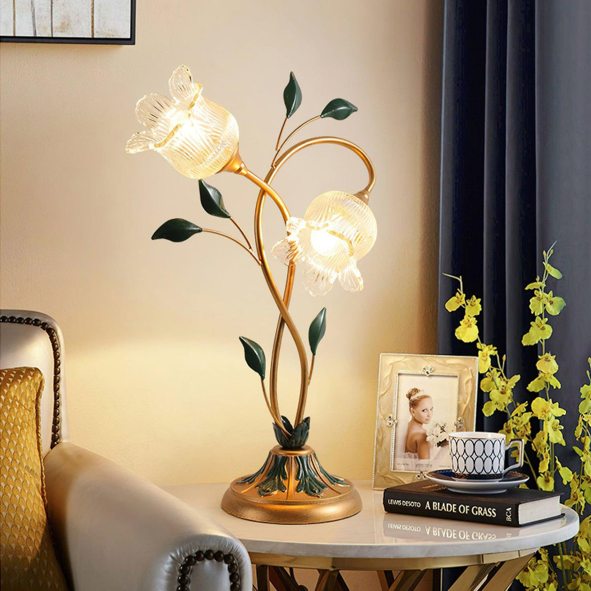 Pastoral Floral Table Lamp