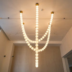 Pearl Glass Necklace Balls Chandelier