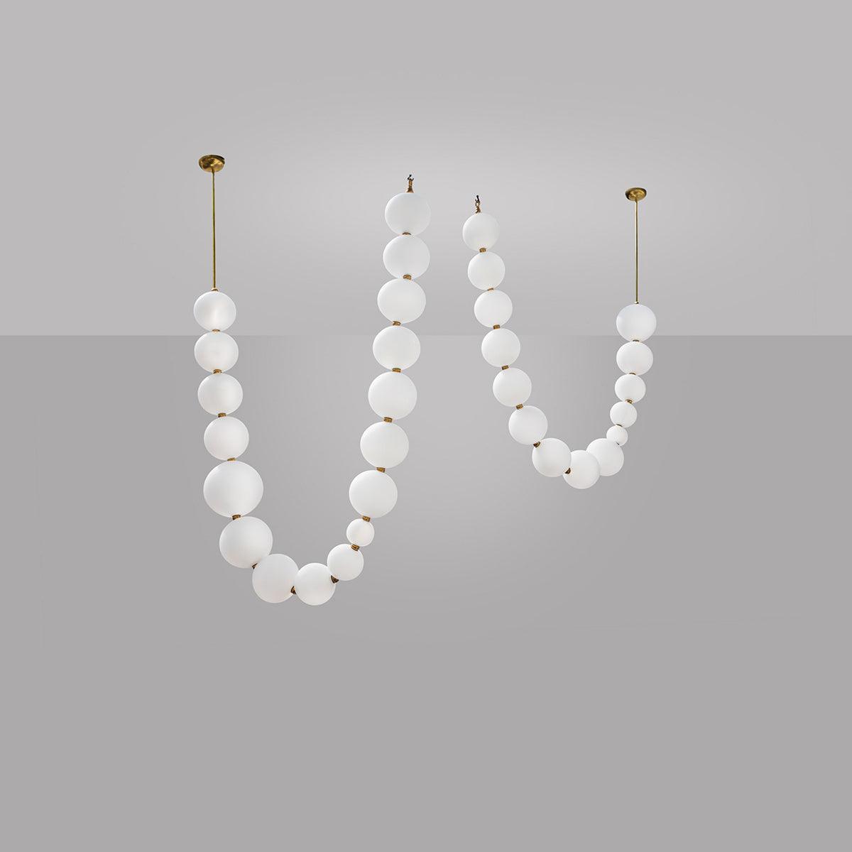 Pearl Necklace Balls Chandelier