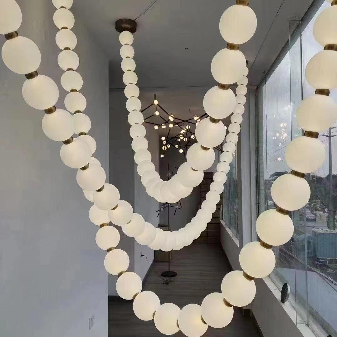 Pearl Necklace Balls Chandelier
