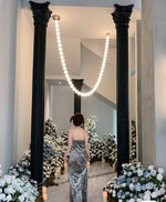 Pearl Necklace Balls Chandelier