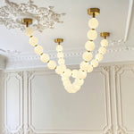 Pearl Glass Necklace Balls Chandelier
