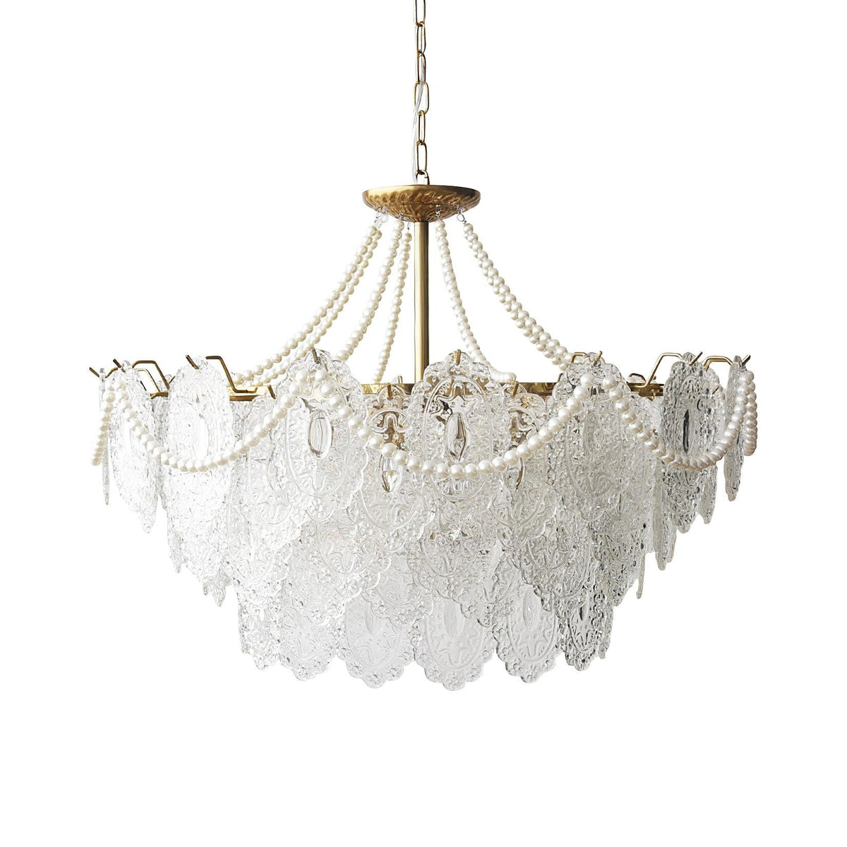 Pearls Glass Chandelier