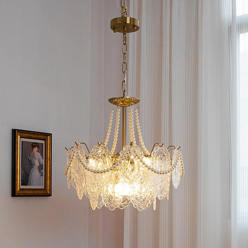 Pearls Glass Chandelier