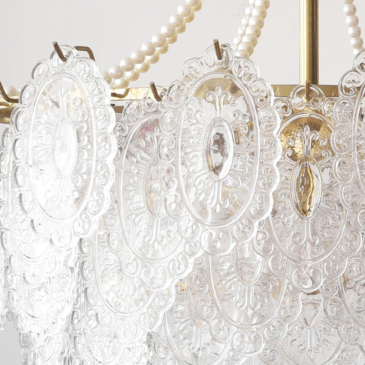 Pearls Glass Chandelier