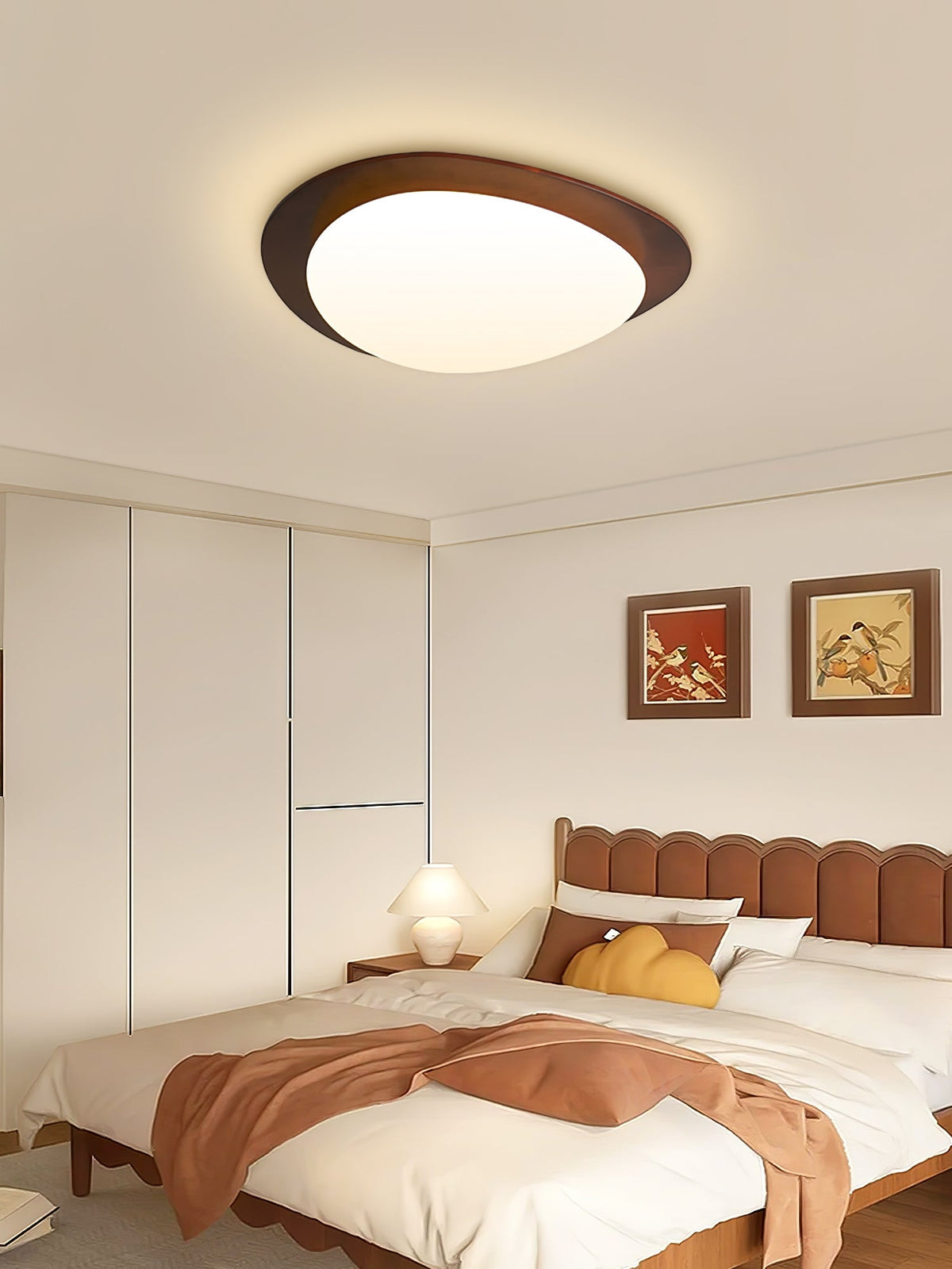 Pebble Wooden Ceiling Light