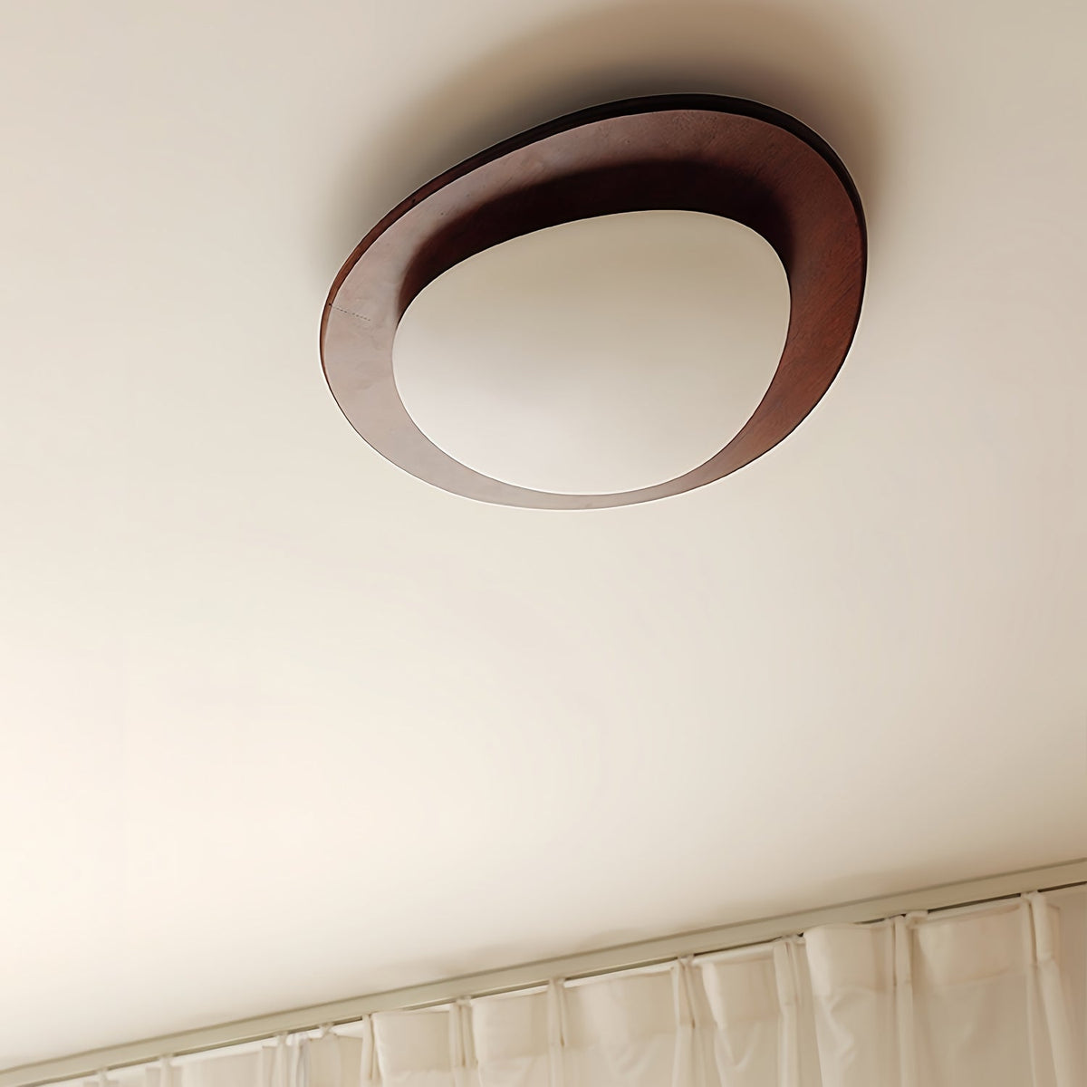 Pebble Wooden Ceiling Light