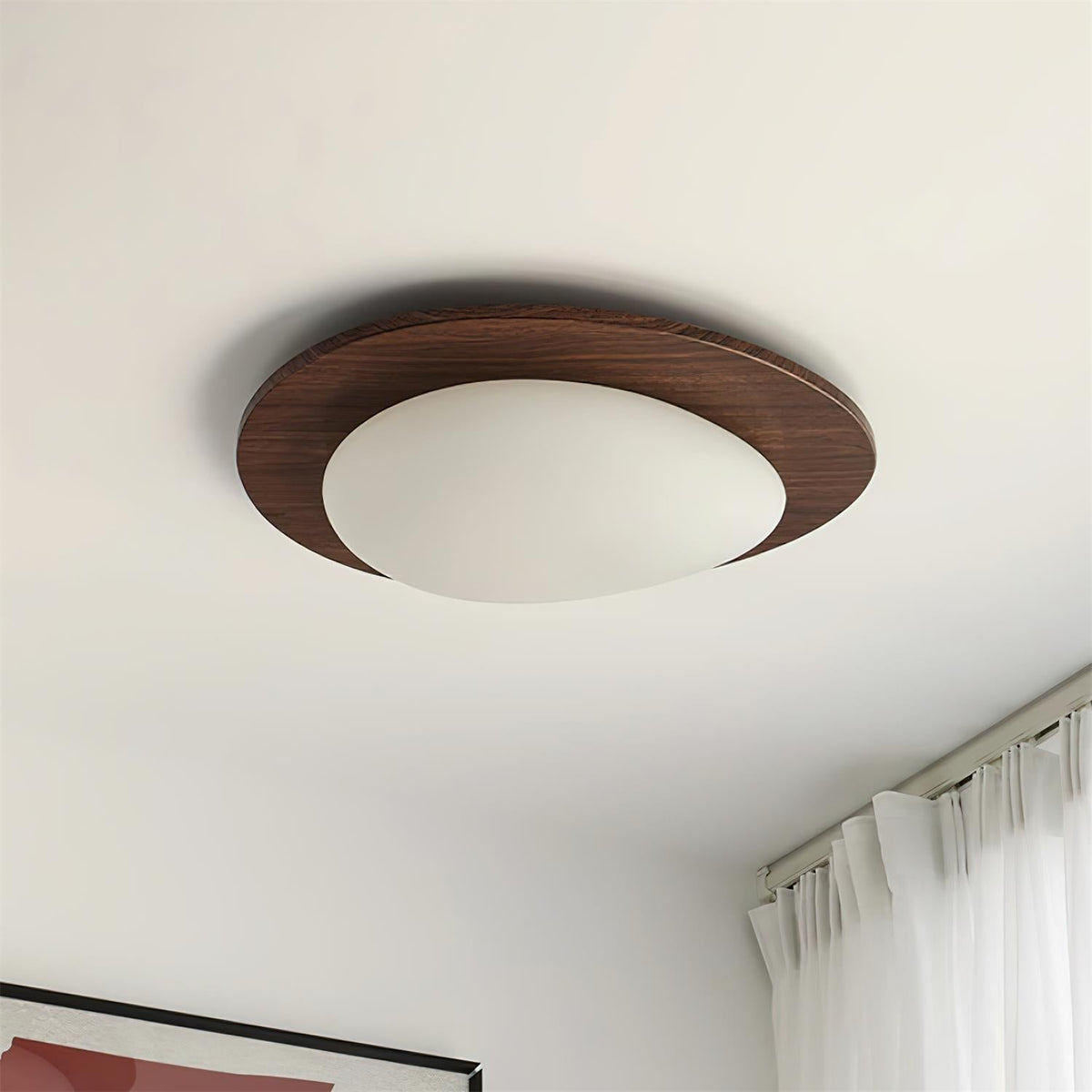 Pebble Wooden Ceiling Light