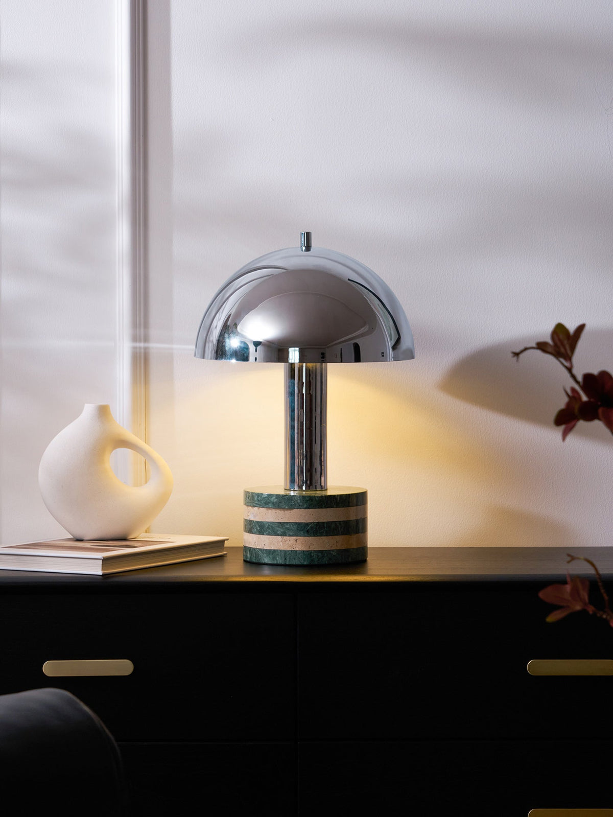 Luno Chrome Table Lamp