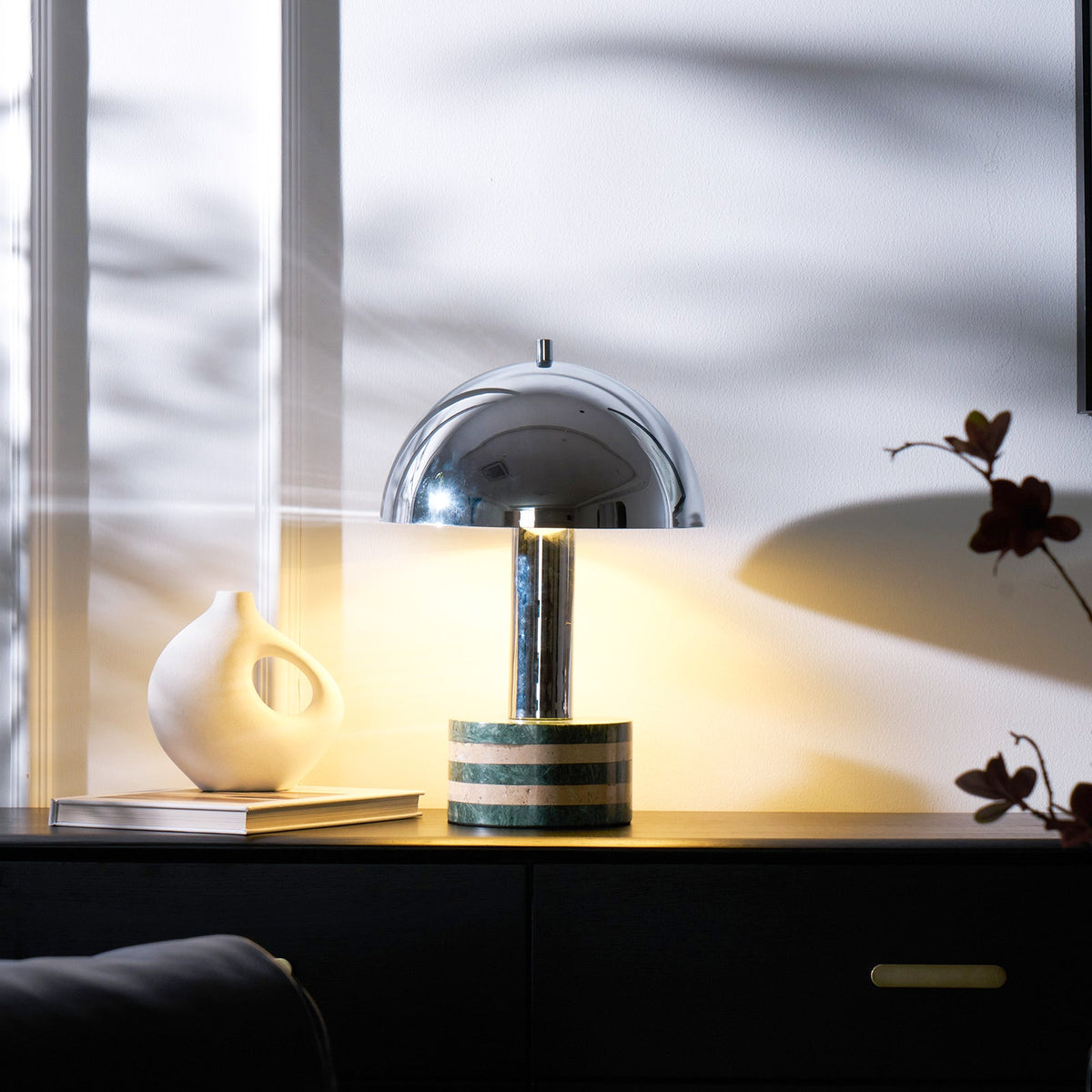 Luno Chrome Table Lamp
