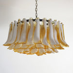 Petal Amber Murano Glass Chandelier