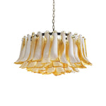 Petal Amber Murano Glass Chandelier