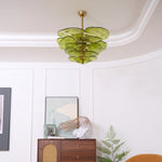 Petals Gold Murano Chandelier