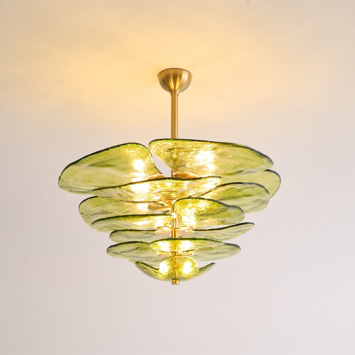 Petals Gold Murano Chandelier