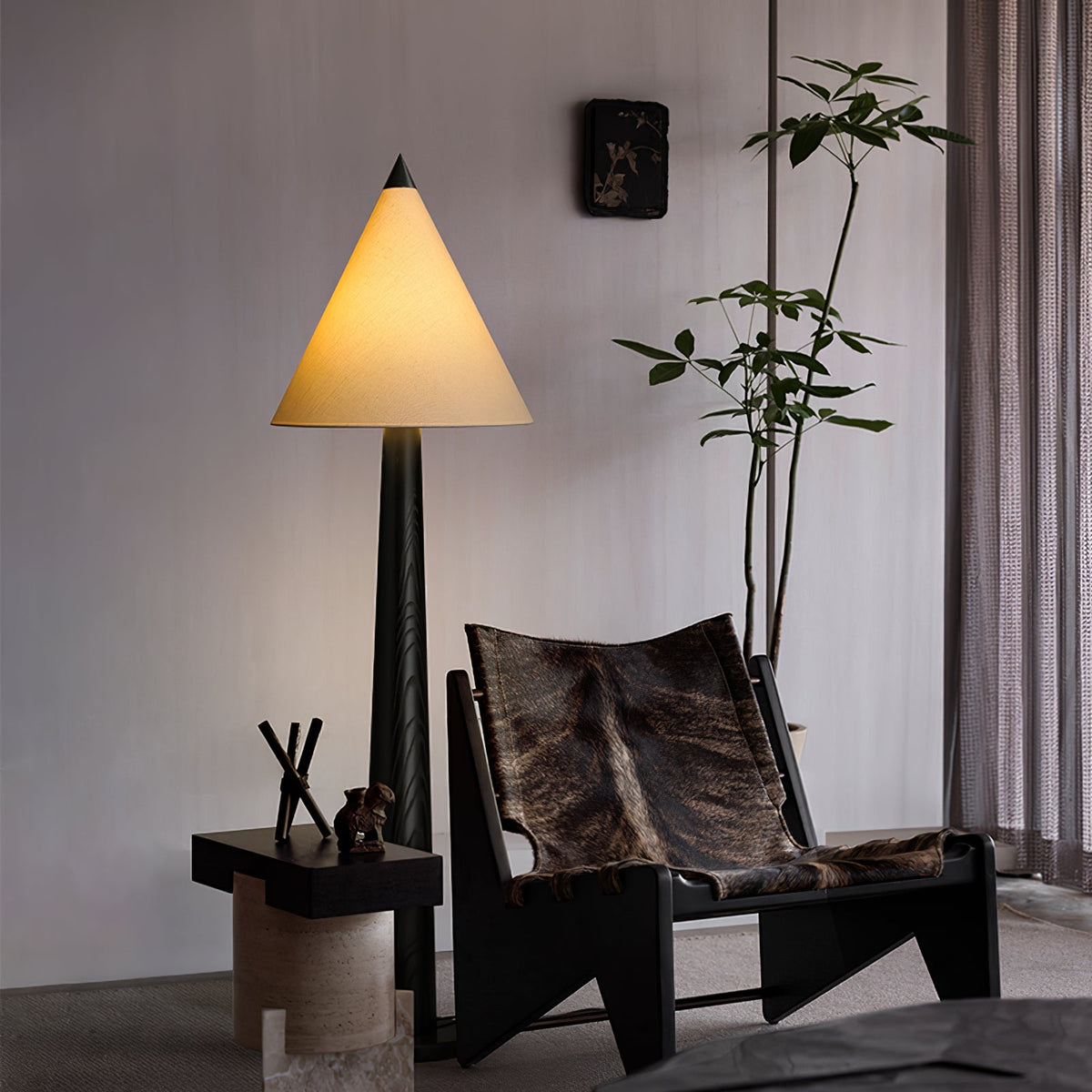 Pinecone Wooden Floor Lamp