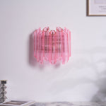 Pink Palermo Murano Wall Lamp
