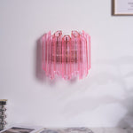 Pink Palermo Murano Wall Lamp