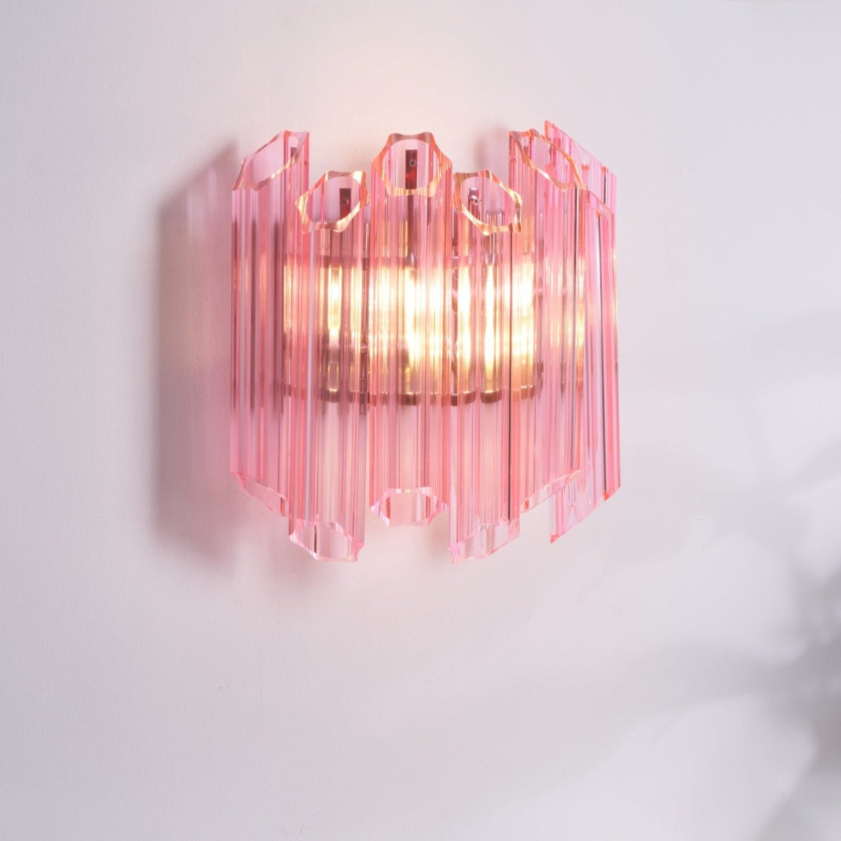 Pink Palermo Murano Wall Lamp