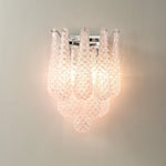 Pink Waffle Wall Sconce