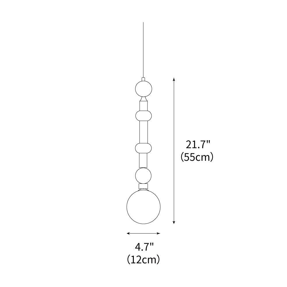 Playing Beads Pendant Light 4.7"