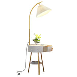 Pleated Arc Floor Light