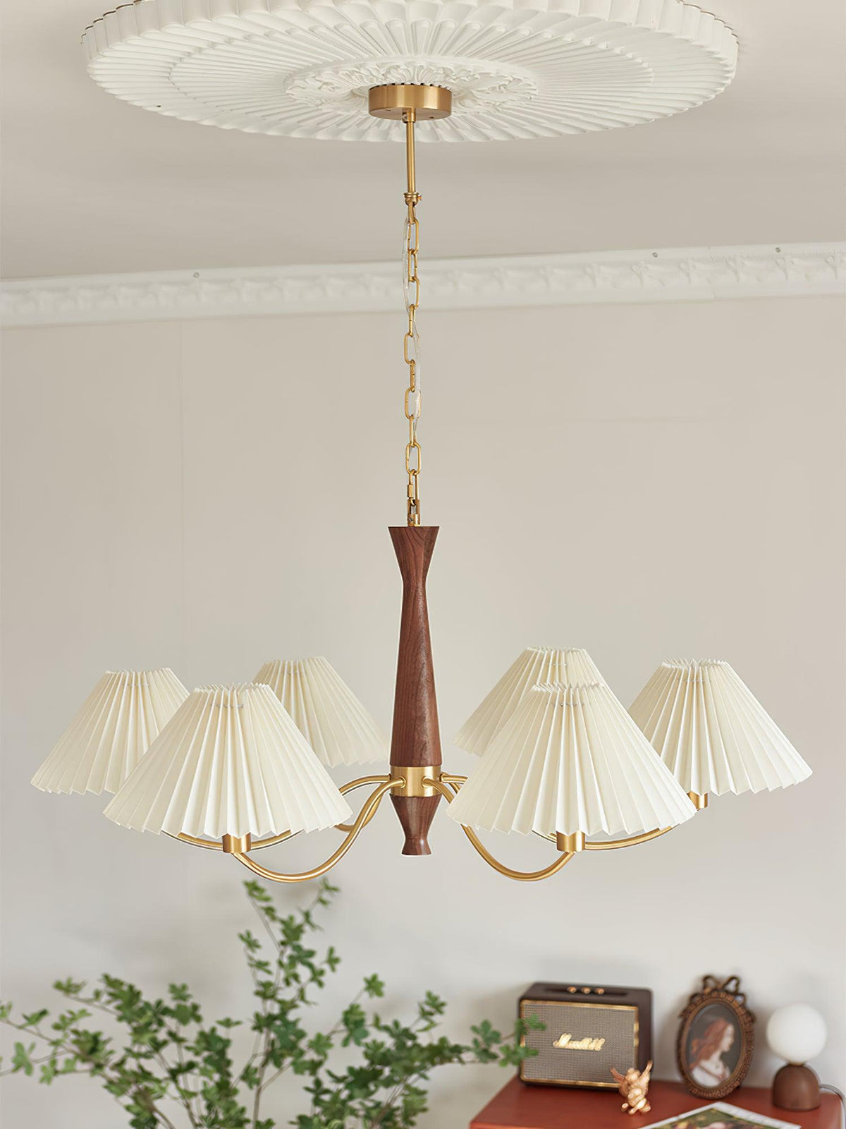 Pleated Chandelier