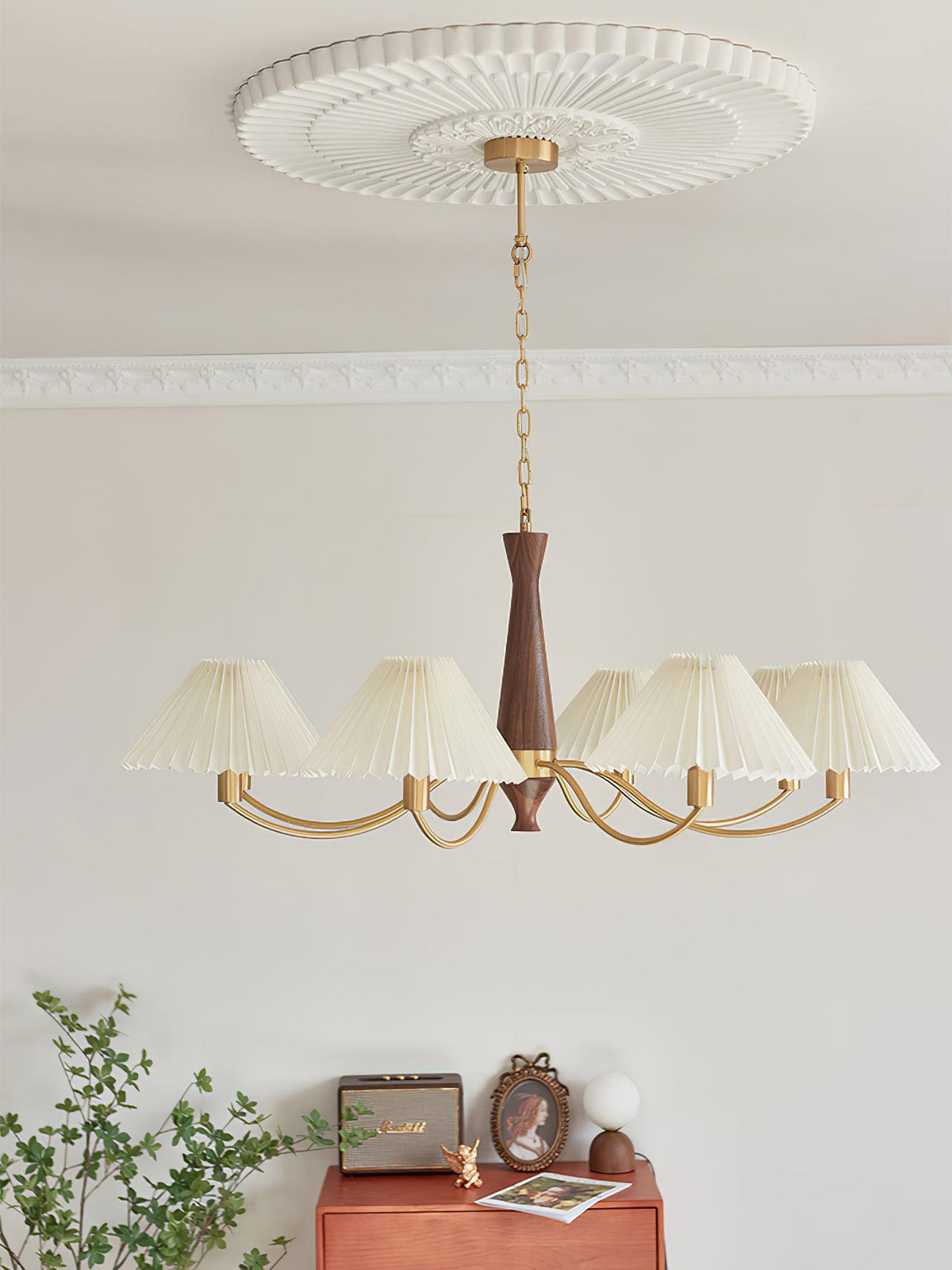Pleated Chandelier