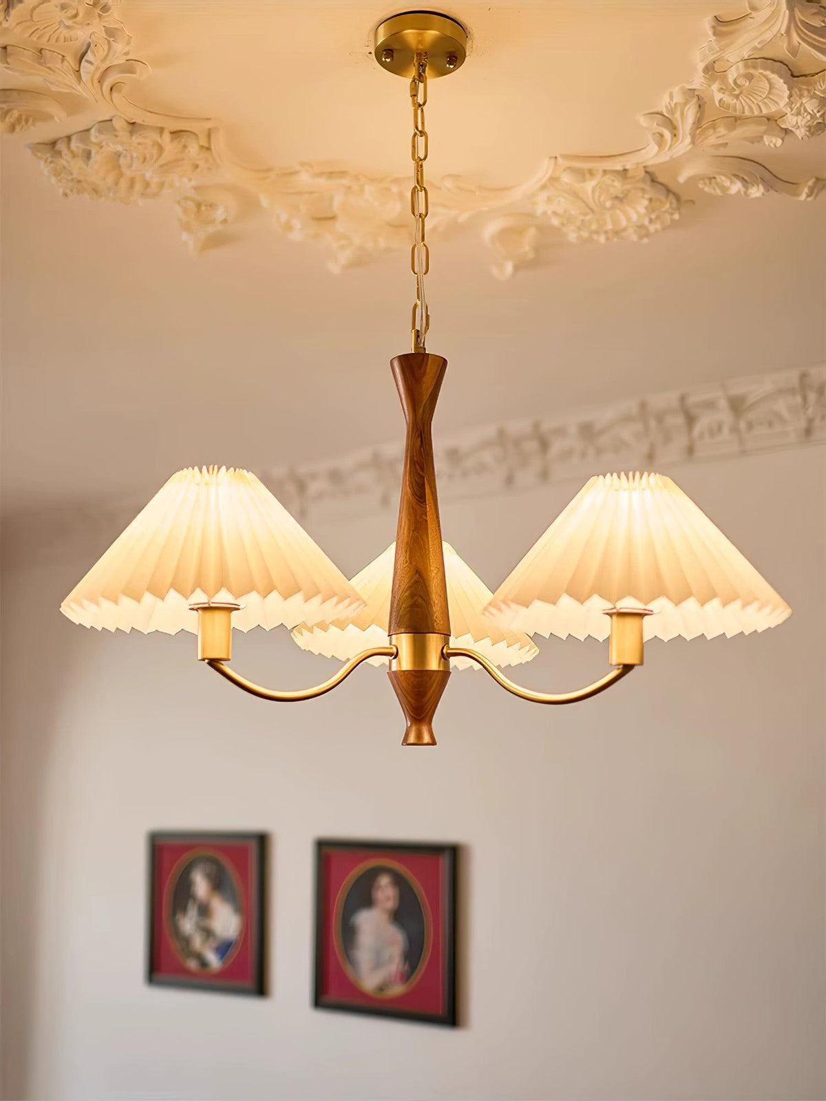Pleated Chandelier