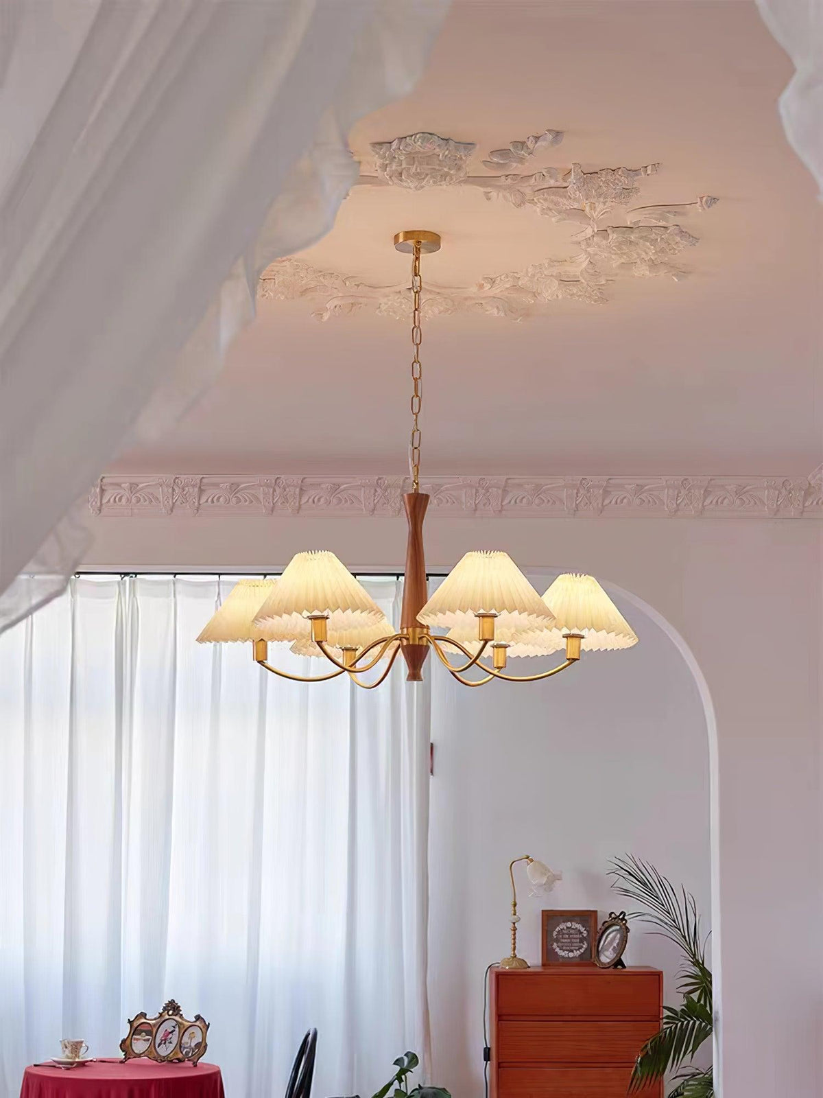 Pleated Chandelier