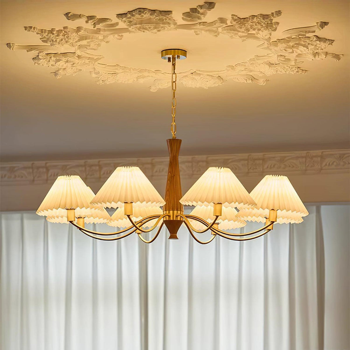 Pleated Chandelier