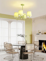 Pleated Fabric Matcha Chandelier