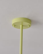 Pleated Fabric Matcha Chandelier