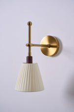 Pleated Fabric Wall Lamp