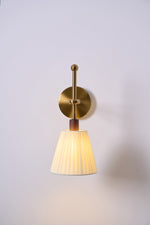 Pleated Fabric Wall Lamp