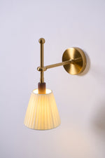 Pleated Fabric Wall Lamp