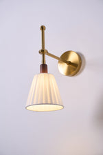 Pleated Fabric Wall Lamp