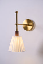 Pleated Fabric Wall Lamp
