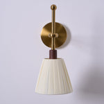 Pleated Fabric Wall Lamp