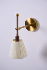Pleated Fabric Wall Lamp