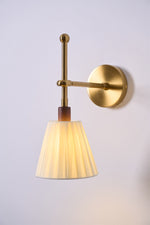 Pleated Fabric Wall Lamp