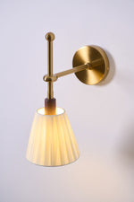 Pleated Fabric Wall Lamp