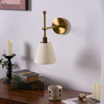 Pleated Fabric Wall Lamp