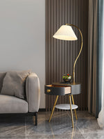 Pleated Nightstand Floor Light