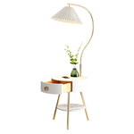 Pleated Nightstand Floor Light