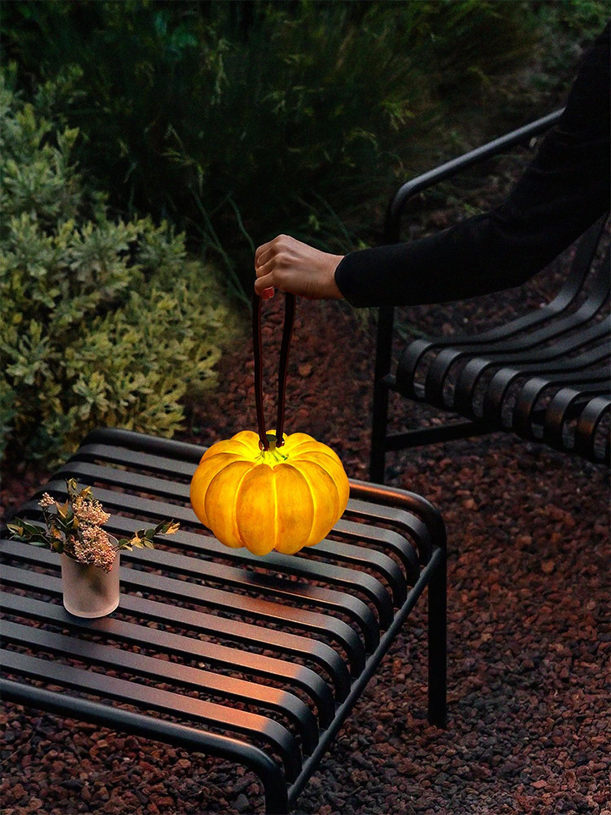 Portable Pumpkin Table Lamp