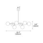 Primas Glass Chandelier 41.3"