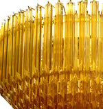 Prism Murano Amber Glass Chandelier